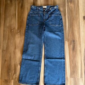 We The Free Button Fly Wide Leg Jeans Size 26